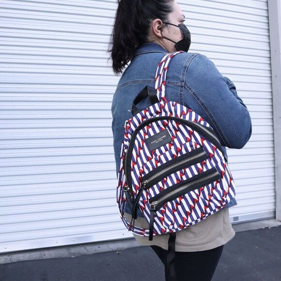 NWT Marc Jacobs Backpack in Paris Blue Kiss - Picture 2 of 11